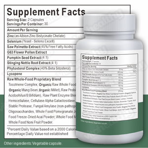 Capsule avanzate per la prostata con fornitura di fabbrica di Vitahealthy hanno visto capsule da 2400 Mg di Palmetto per supportare la salute della funzione prostatica - Product Image 2