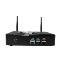 Mini Computadora Sin Ventilador EGLOBAL, Intel Core i3-7167U, DDR3, MSATA SSD, Win10, 6 USB, 3 LED, VGA, HD, WiFi, Gigabit LAN, PC Integrado con Linux