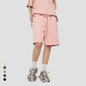 Short d'été pour homme: 350G Coton de qualité supérieure, couleur unie et respirant - Product Image 3