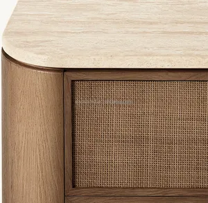 <span class=keywords><strong>Commode</strong></span> à <span class=keywords><strong>6</strong></span> <span class=keywords><strong>tiroirs</strong></span> en chêne blanc américain moderne Sassanid, nouvelle arrivée - Product Image 3