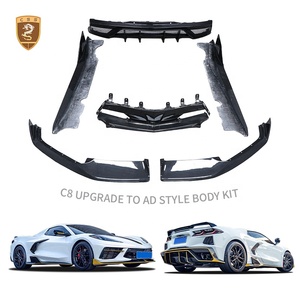 For Chevrolet Corvette <strong>C8</strong> Body Kit Dry Carbon Fiber AD Style Front Lip Front Vents Side Skirts Rear Diffuser <strong>Bodykit</strong> - Product Image 1