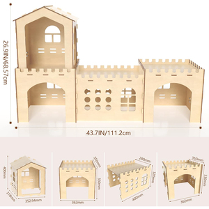 Château de <span class=keywords><strong>lapin</strong></span> en bois maison de <span class=keywords><strong>lapin</strong></span> maisons de <span class=keywords><strong>lapin</strong></span> en bois cachettes assemblage contreplaqué <span class=keywords><strong>lapin</strong></span> en bois cacher maison jouet château - Product Image 3