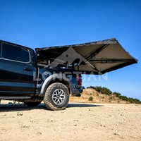 Auvent latéral premium pour SUV, double poteau 270 degrés sans LED, abri de camping extérieur pour aventure tout-terrain 4x4