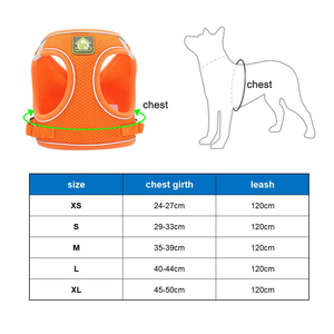 Arnés ajustable para chaleco de gato antiescape, Correa transpirable para cachorros, accesorio para mascotas para acampar al aire libre, correa de cuello cómoda - Product Image 6
