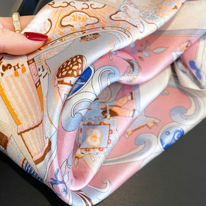 ผ้าพันคอผ้าไหมพิมพ์ลายสำหรับผู้หญิงที่พันคอผ้าเช็ดหน้าผ้าพันคอผ้าไหม<span class=keywords><strong>ทรง</strong></span>สี่เหลี่ยม100% ขนาด12มม. แฟชั่นฤดูร้อน - Product Image 6