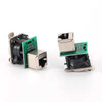 Conector RJ45 DIN Macho/Hembra Ethernet Profinet Cat 5e/Cat 6 10A IP55 Impermeable Industrial, Adaptador de Montaje en Panel de Pared