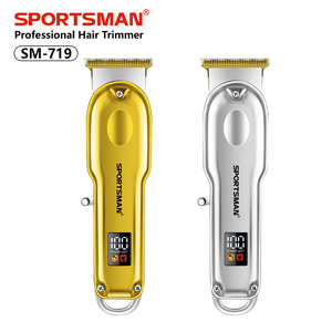 <span class=keywords><strong>Tondeuse</strong></span> à cheveux électrique professionnelle, lames en acier inoxydable, écran LCD, utilisation à domicile, hôtel, extérieur, camping-car, auto-coiffure pour hommes - Product Image 2