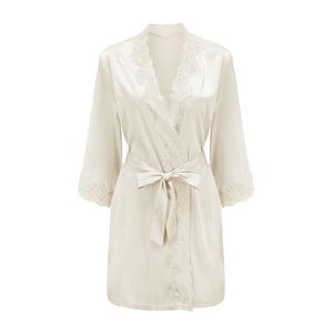 Vente en gros Peignoir confortable Sexy pour femmes Peignoir doux pour la peau Polyester Spandex Femme Robe pour femmes Vêtements de nuit à lacets Peignoirs de bain - Product Image 4