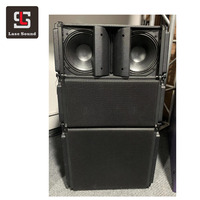 Altavoces de matriz de línea activa duales de 10 pulgadas y sonido audio profesional hecho de sistema de altavoces pa de madera para conciertos al aire libre