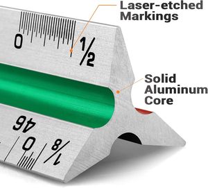 Architect Rueler Low Price Scale Ruler Architect 12 in Triangular Aluminum | Alibaba.com