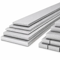 Barres plates en aluminium robustes, bandes métalliques de qualité industrielle pour les réparations et la construction de structures lourdes.