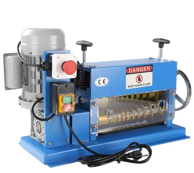 Home using small electric scrap copper cutter stripper machine aluminum alloy auto waste cable recycling wire stripping machine