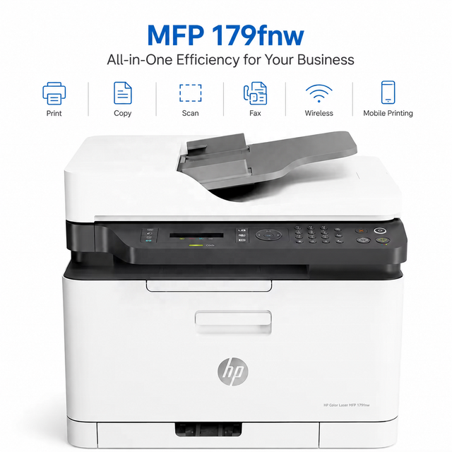 Color Laser MFP 178nw 179fnw for HP Wireless All-in-One A4 Desktop Printer Network USB Wired Printing Copier Scanner Refurbished