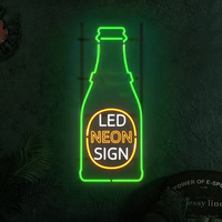 Enseigne néon LED personnalisée en gros avec logo, haute luminosité et cadre métallique résistant aux intempéries, boîte lumineuse publicitaire