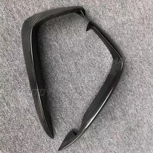 2 Piezas de Fibra de Carbono para Parachoques Delantero, Rejilla de Ventilación, Divisor de Guardabarros, Cubierta Decorativa para Entrada de Aire para Audi A3 A4 S3 S4 2017 2018 2019 - Product Image 4