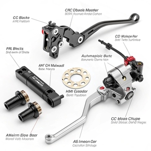 Pièces de moto en aluminium CNC de précision : système de freinage, levier d'embrayage, repose-pieds, guidon - Product Image 6