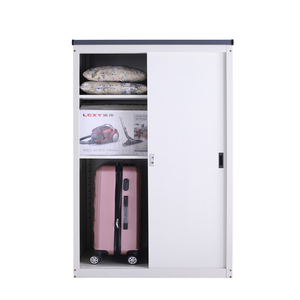 Armoire de rangement pliable moderne et populaire en acier inoxydable étanche pour la maison, le coin, le balcon, la chambre, l'école, la salle de sport - Emballage plat pour envoi postal - Product Image 1