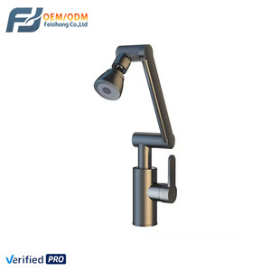 Robinet de <span class=keywords><strong>lavabo</strong></span> FSH moderne rotatif à 360° multifonctionnel en acier inoxydable avec bras mécanique universel en céramique, <span class=keywords><strong>mitigeur</strong></span> eau chaude et froide - Product Image 1
