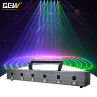 Équipement de scène professionnel GEVV, 6x6W, 6x12W, 6x18W, 6 têtes de scanner, lumière laser d'animation DMX pour scène, DJ, discothèque, bar, club