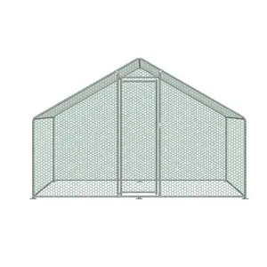 3x2x2M large metal chicken coop with cover backyard hen house run chicken cage