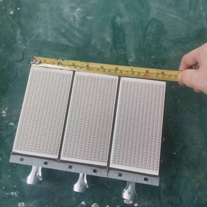 Quemador infrarrojo directo de fábrica de <span class=keywords><strong>3</strong></span> piezas, placas de cerámica de acero inoxidable para estufa, calentador de <span class=keywords><strong>Gas</strong></span> de fila de fuego, <span class=keywords><strong>Gas</strong></span> <span class=keywords><strong>Natural</strong></span> listo - Product Image 1