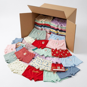 Lot en gros de sous-vêtements pour enfants Dollar Store – Boxers imprimés animaux, voitures, fruits, dessins animés, tailles assorties, mixtes garçons et filles – Chine - Product Image 2