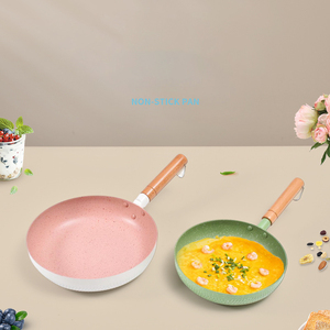 Vente en gros de poêles à frire antiadhésives en <span class=keywords><strong>pierre</strong></span> Maifanshi multifonctions de 20/24/26cm avec logo personnalisé poêle à frire verte de qualité alimentaire antiadhésive - Product Image 2