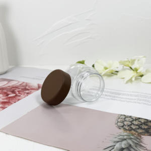 Pots clairs de mur lourd d'aliment pour animaux familiers avec les chapeaux en plastique lisses noirs - Product Image 4