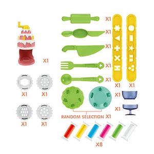 Ept Cô Gái Màu Hồng chơi đồ chơi bánh đất sét DIY Bộ dụng cụ bộ dụng cụ công cụ thiết lập - Product Image 2