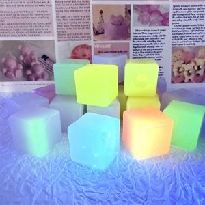 Pastel Acrylic <b>Cubes</b> 18mm Luminous Ice Blocks for Home Table Decoration Photography Props - Product Image 3