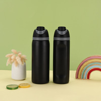 Nieuwe, populaire, dubbelwandige thermosfles van roestvrij staal (16oz, 19oz, 24oz, 32oz, 350ml) OWA Sport & Reisfles met opklapbaar handvat