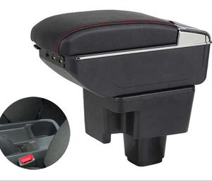 Accoudoir de la Console centrale USB, boîte de rangement pour voiture, nouveau design, couleur noire, pour <span class=keywords><strong>Peugeot</strong></span> 2020, <span class=keywords><strong>208</strong></span> - Product Image 4