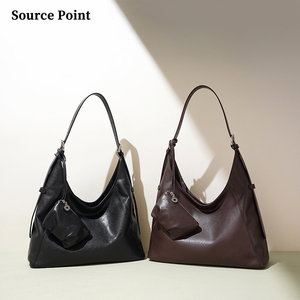 Sacs de créateurs en gros, sacs sous le bras vintage en cuir véritable avec bandoulière réglable, <span class=keywords><strong>sac</strong></span> à bandoulière demi-lune de luxe en cuir pour femme - Product Image 1