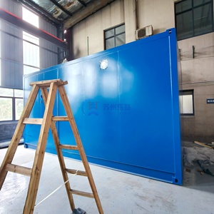 Approvisionnement d'usine OEM bleu taille personnalisée résistant au vent 20FT soudage modulaire petit conteneur pour le stockage <span class=keywords><strong>Garage</strong></span> conteneur maison - Product Image 1