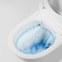 Desain Modern porselen gantung dinding Toilet pintar lantai terpasang cerdas Toilet otomatis Wc satu bagian Toilet