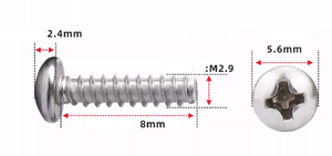 LeGood GB845 Vis à tête fraisée à embase cruciforme en acier inoxydable 304, type F ST4.2 - Product Image 6