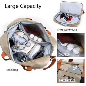 Wholesale Custom Fashion Large Capacity Oxford Travel <b>Bag</b> Waterproof Sports Dry Wet Separation Unisex Gym <b>Bag</b> for Weekends - Product Image 3