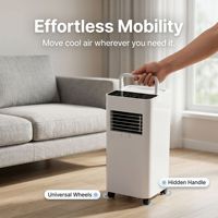 Climatiseur Électrique Portable - Déshumidification et Purification Uniquement - Télécommande - Écran Tactile - Qualité Export USA