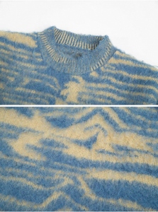 Nam Mùa Đông Phi Hành Đoàn cổ áo thun áo len tùy chỉnh logo chống nhăn chống co rút thoáng khí giản dị tay áo thường xuyên làm bằng máy - Product Image 3