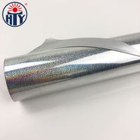 HTY feuilles holographiques or et argent feuilles de transfert à chaud pour papier plastique Textile cuir verre Toner réactif pour papier et plastique