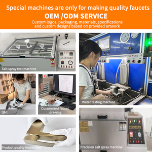 Robinet de lavabo Yake en laiton blanc laiteux à affichage numérique, monotrou, pour salle de bain d'hôtel, avec interrupteur à deux fonctions, eau chaude et froide, à jet ascendante - Product Image 5