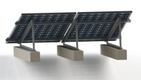 Système de montage solaire pour toit plat, cadre en aluminium, support de panneau solaire réglable