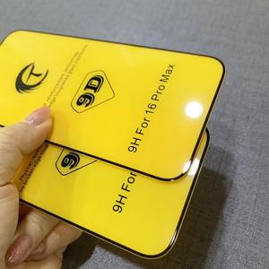 ฟิล์มกันรอยหน้าจอ 9D CT กระจกนิรภัยแบบโค้งใหญ่ 330  พร้อมกาวหนา ป้องกันฟองอากาศ สำหรับ iPhone 16 Plus - Product Image 6