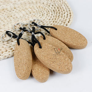 Nouveau Design porte-clés en bois de liège gravure Logo porte-clés <span class=keywords><strong>mural</strong></span> en bois porte-clés cadeau promotionnel - Product Image 3