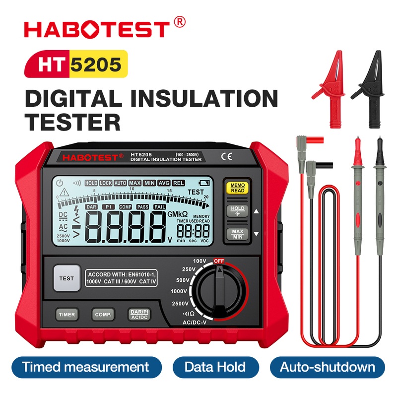 Habotest HT5205 Digital Insulation Resistance Tester