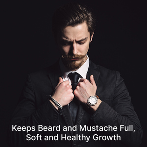 Mens premio di crescita-promuovere la barba del barbiere prezzo olio la cura della pelle a base di erbe olio per gli uomini neri barba - Product Image 4