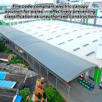 Tente rétractable industrielle quatre saisons imperméable, cadre métallique, revêtement en PVC, garage extérieur électrique, parking pour voitures, entrepôt