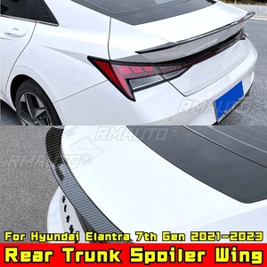 Aileron de coffre arrière, aileron de toit arrière, kit carrosserie compatible avec Hyundai Elantra 2021-2023 7ème génération, accessoires automobiles - Product Image 4