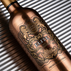 ฉลากฟอยล์อะลูมิเนียมเคลือบเมทัลลิก กันน้ำ กันน้ำมัน ยึดติดแน่น ใช้กับเครื่องจักร  แบบม้วน สำหรับสายการผลิตเครื่องดื่ม - Product Image 2