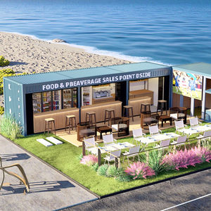 Piccolo Mini Container Prefabbricato Pieghevole a Due Piani Uso Negozio di Abbigliamento al Dettaglio Caffetteria Gelateria Ristorante con Design Bar - Product Image 2